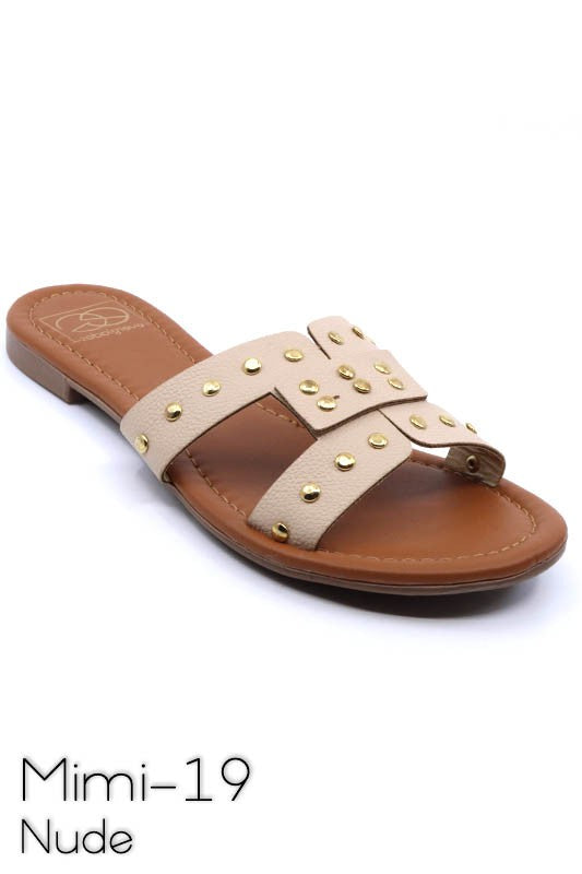 Flute & Flower Studded Beachdaze Sandals