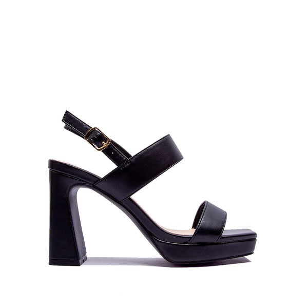 Krisha Heeled Block Sandals
