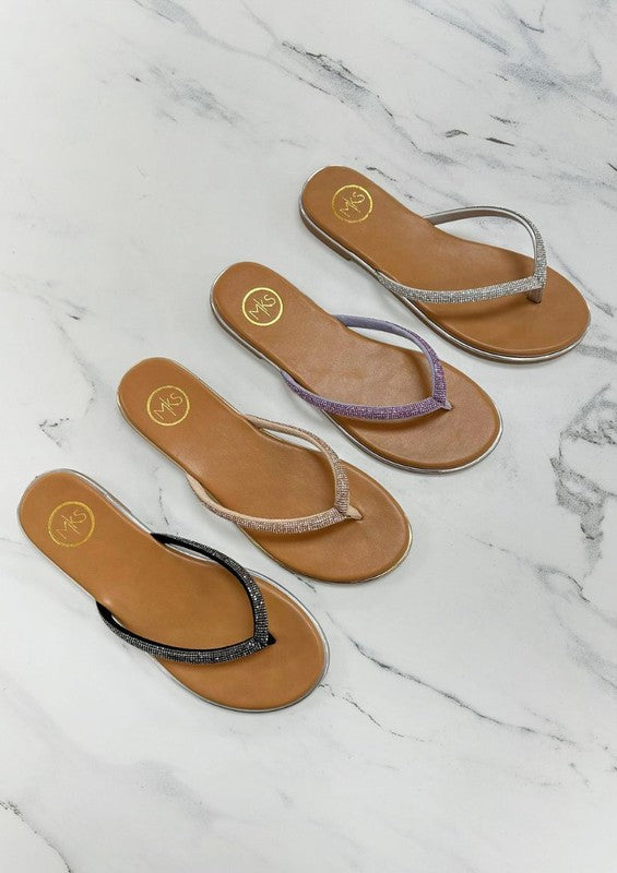 Reckless-Rhinestone Flip-flops