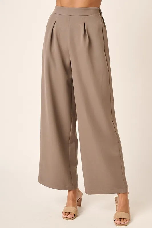 The🫧Rose🫧Garden | Mittoshop Inverted Pleat Detail Wide Leg Pants-The🫧Rose🫧Garden
