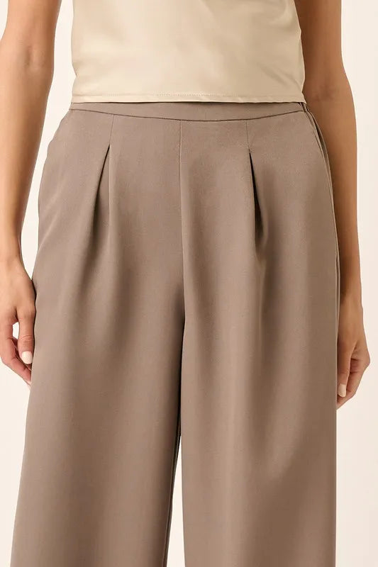The🫧Rose🫧Garden | Mittoshop Inverted Pleat Detail Wide Leg Pants-The🫧Rose🫧Garden