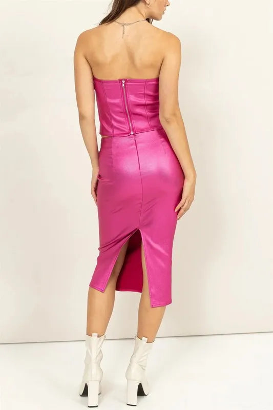 HYFVE Shimmer Midi Skirt