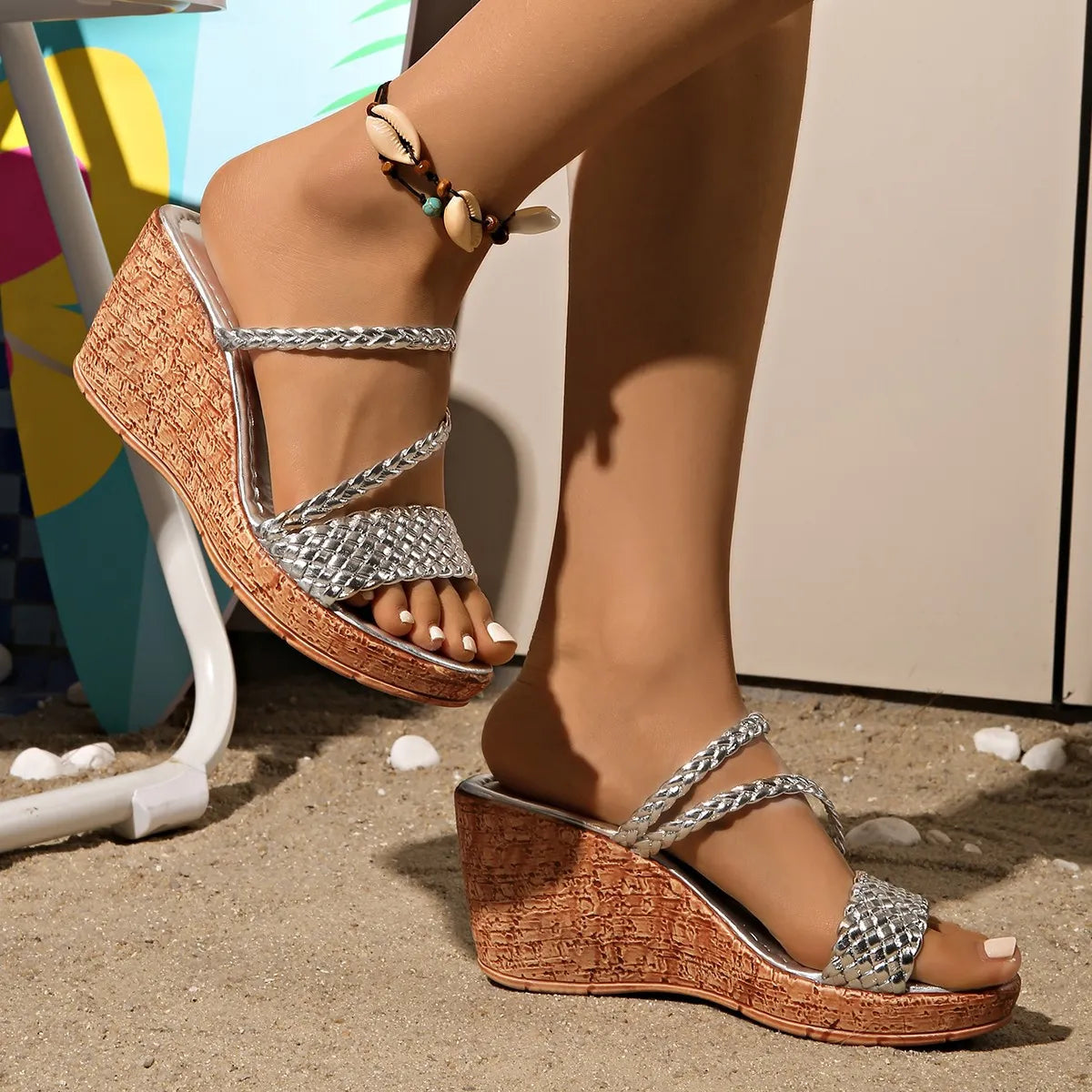 Open Toe Wedge Sandals