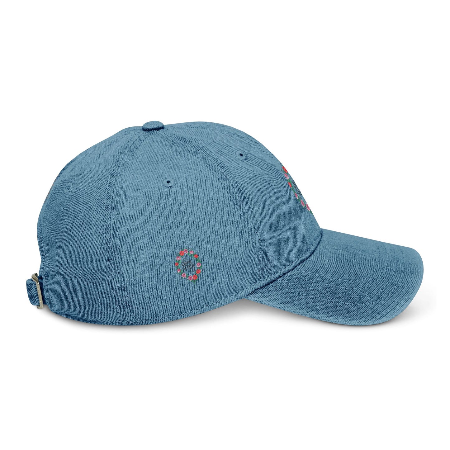 off duty | Denim Embroidered Cap