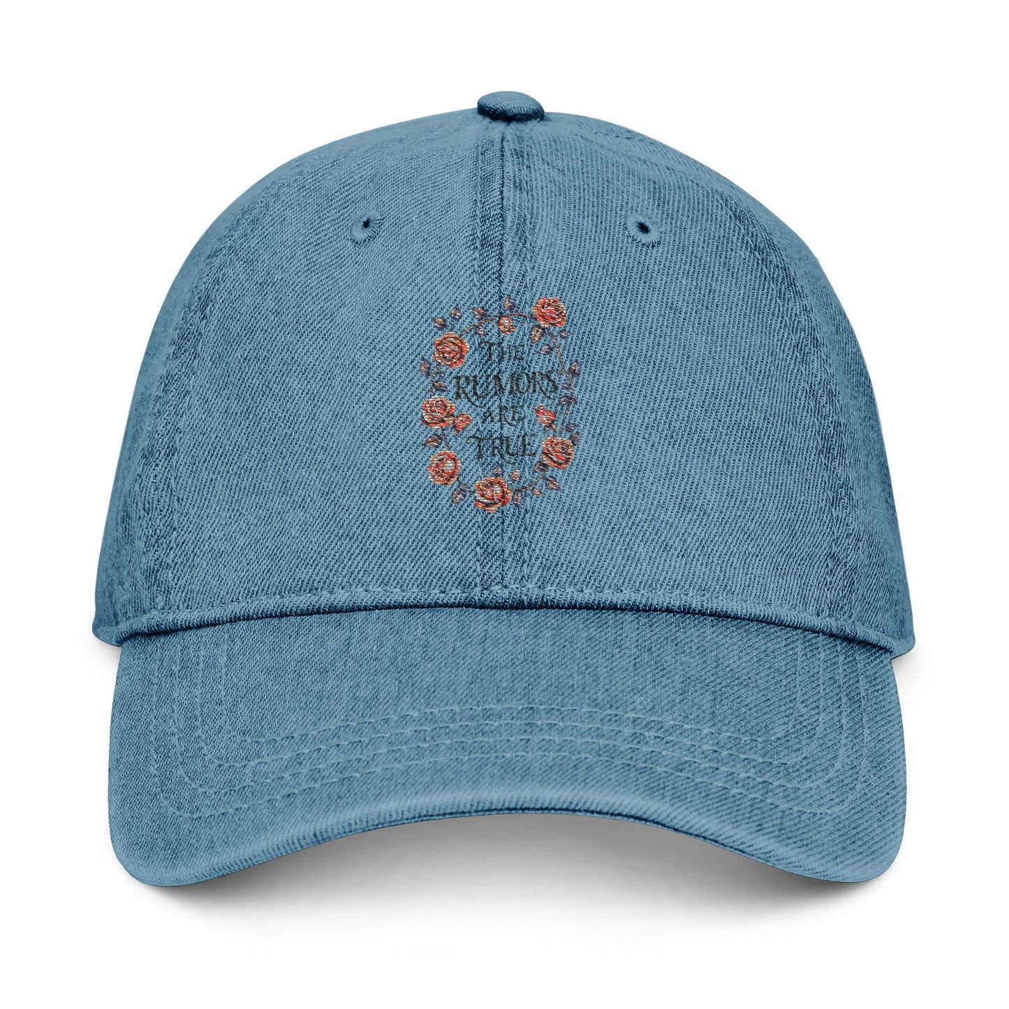 off duty | Denim Embroidered Cap