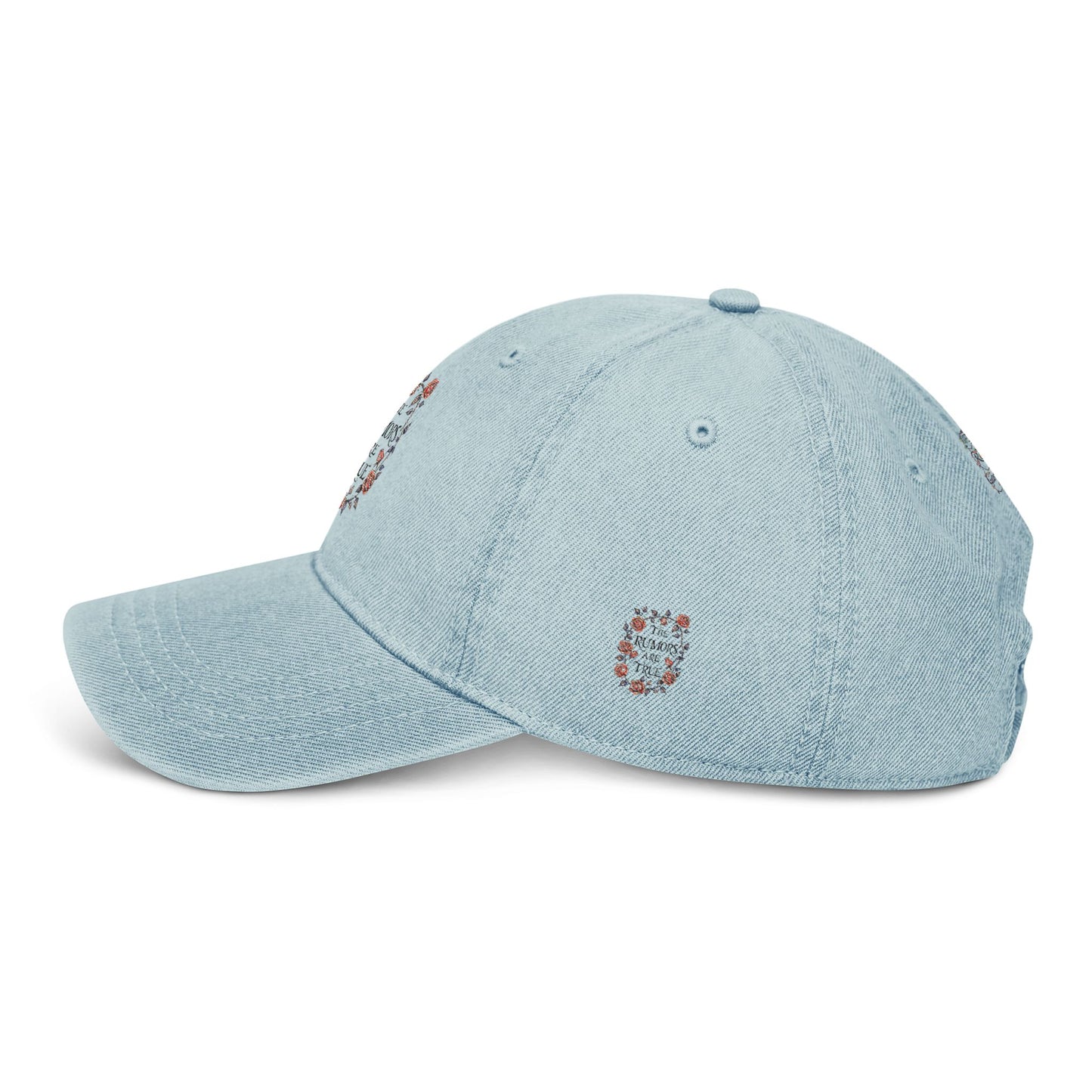 off duty | Denim Embroidered Cap