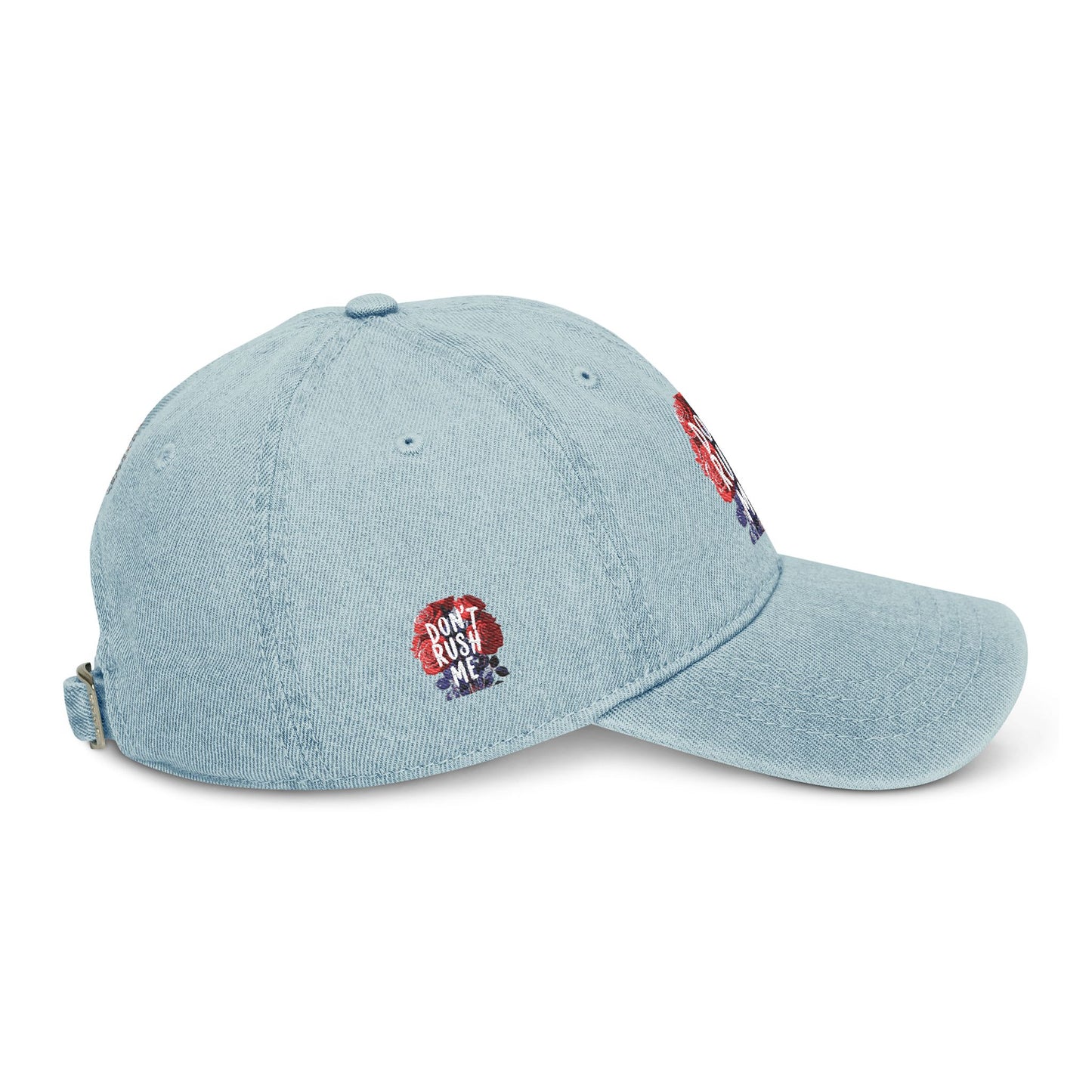 off duty | Denim Embroidered Cap