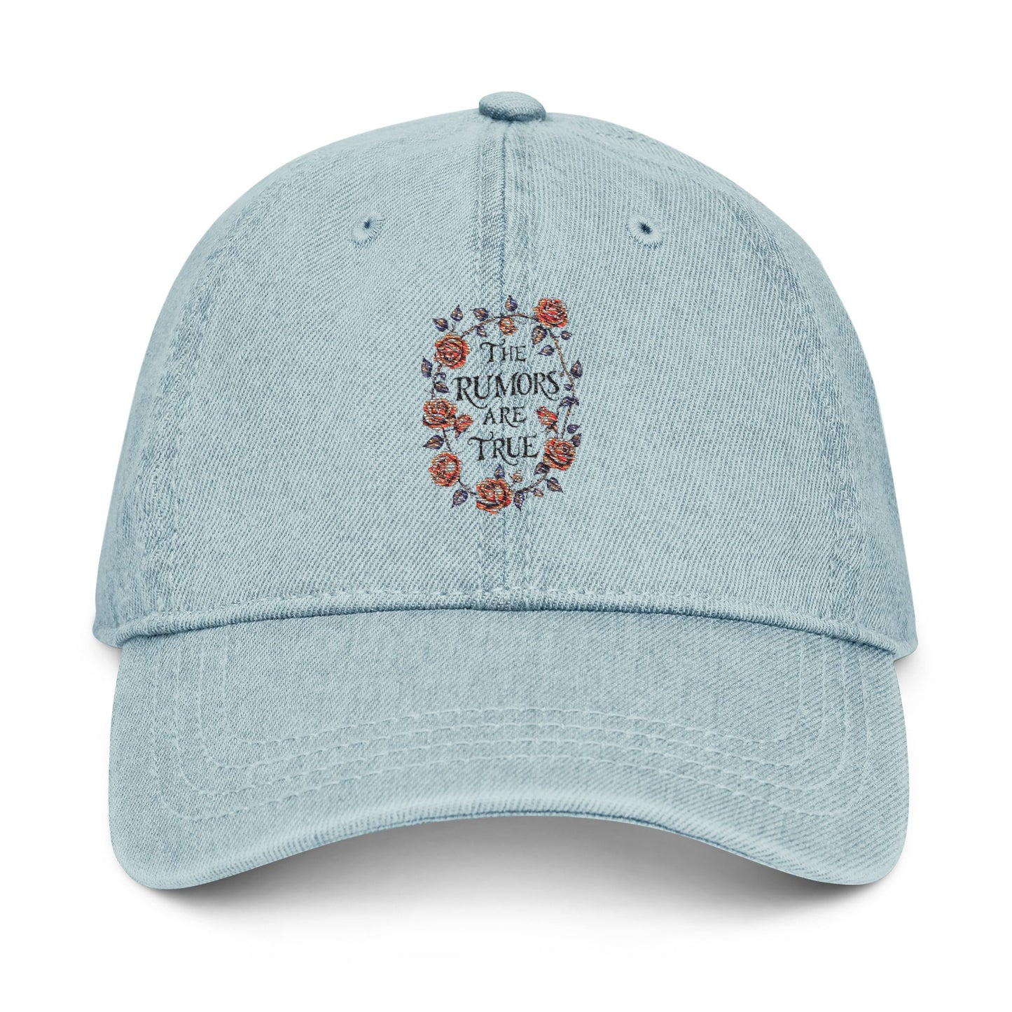 off duty | Denim Embroidered Cap