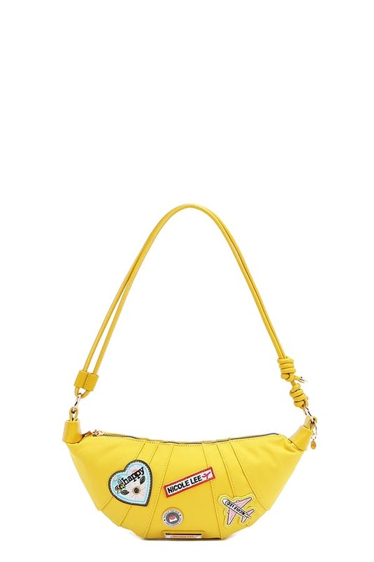 Nicole Lee USA Color Patch Croissant Bag